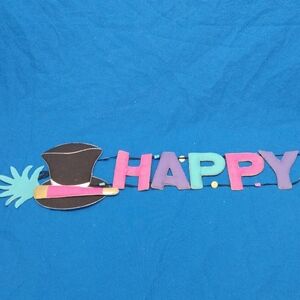 Vintage 90's Lillian Vernon Happy NewYear Banner